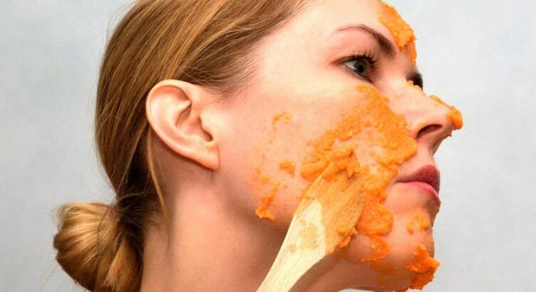 refreshing carrot mask